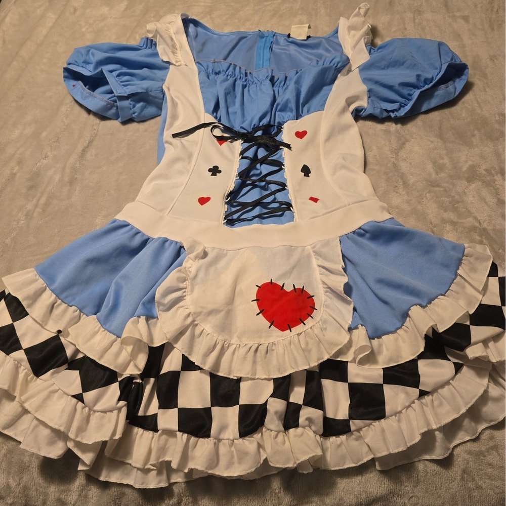 Vintage Sexy Y2K Halloween Costume Leg Avenue Size Medium Alice In Wonderland